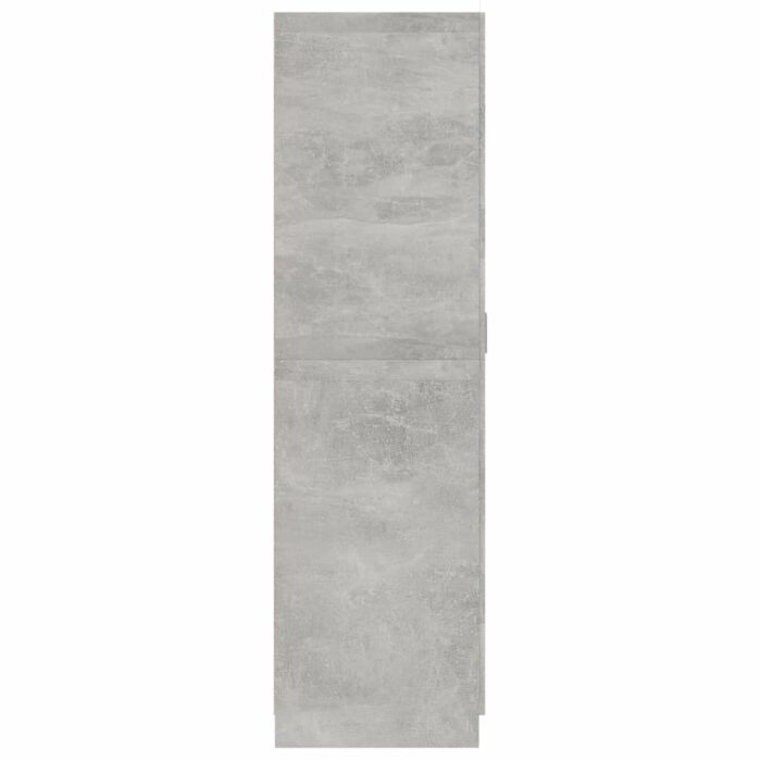 Garde-robe Gris béton 80x52x180 cm Bois d’ingénierie – Image 5