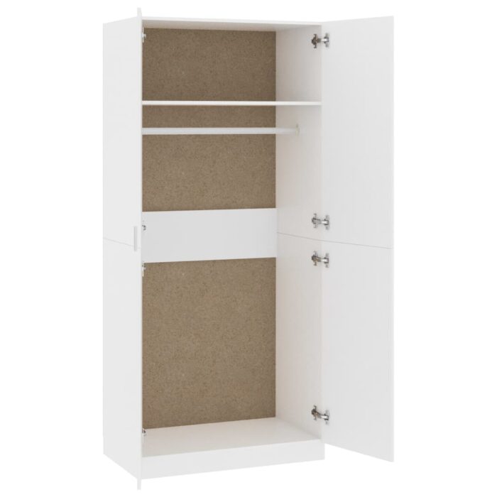 VXL8719883740270_g_en_hd_3.jpg Garde-robe Blanc 90x52x200 cm Bois d’ingénierie – Image 3