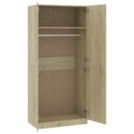 Garde-robe Chêne sonoma 90x52x200 cm Bois d’ingénierie – Image 3