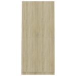 Garde-robe Chêne sonoma 90x52x200 cm Bois d’ingénierie – Image 4
