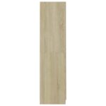 Garde-robe Chêne sonoma 90x52x200 cm Bois d’ingénierie – Image 5
