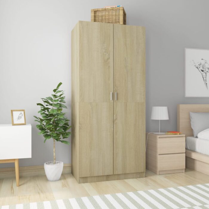 VXL8719883740300_m_en_hd_1.jpg Garde-robe Chêne sonoma 90x52x200 cm Bois d’ingénierie – Image 1