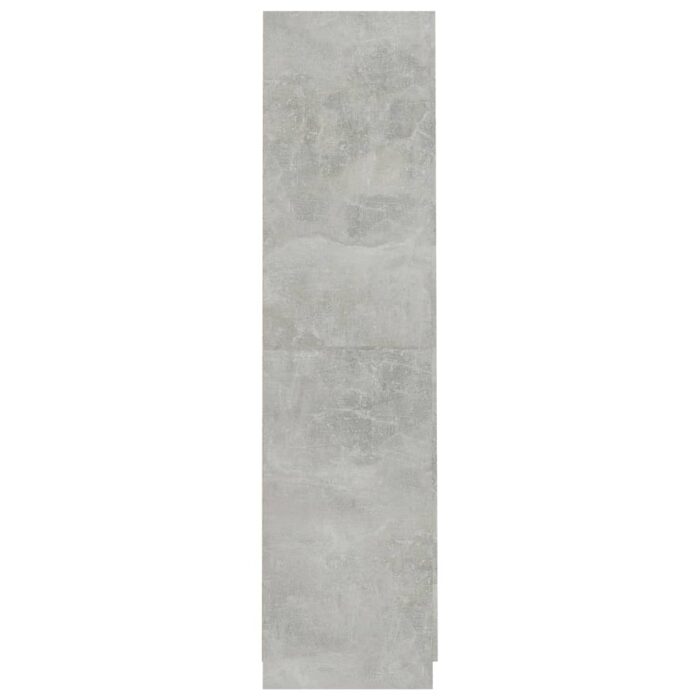 Garde-robe Gris béton 90x52x200 cm Bois d’ingénierie – Image 5