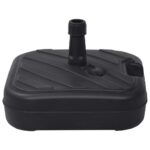 Socle de parasol Rempli de sable/d'eau 24 L Noir