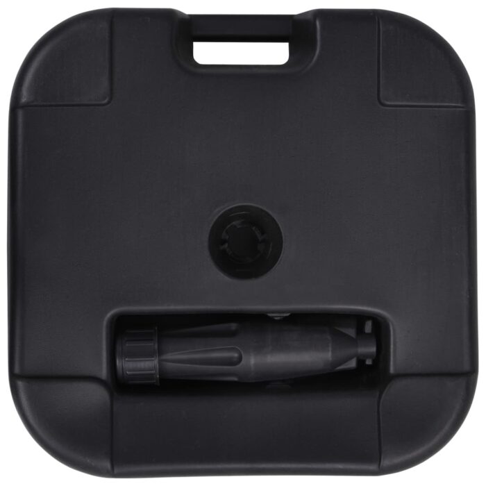 Socle de parasol Rempli de sable/d'eau 24 L Noir – Image 3