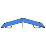 Chaise longue pliable Bleu Acier – Image 2