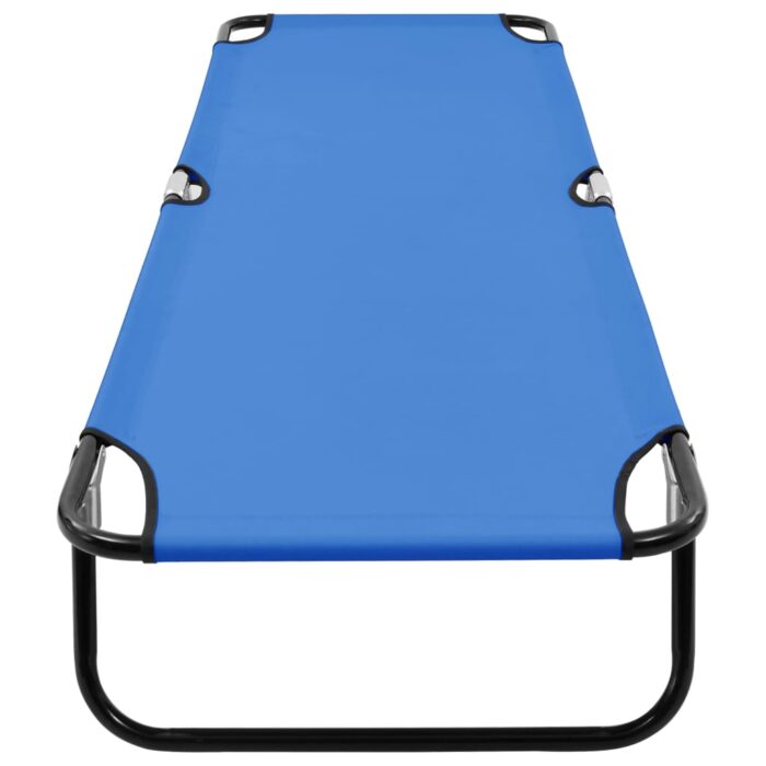 Chaise longue pliable Bleu Acier – Image 4