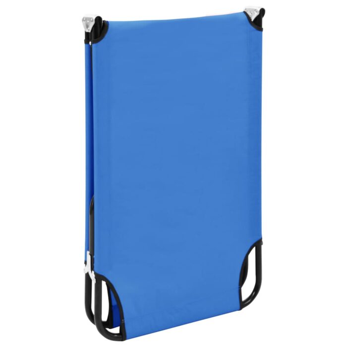 Chaise longue pliable Bleu Acier – Image 5