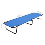 Chaise longue pliable Bleu Acier – Image 8