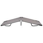 Chaise longue pliable gris Acier – Image 2