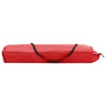 Chaise longue pliable 2 places rouge Acier – Image 6