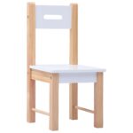 Ensemble de table et chaises pour enfants 3 pcs Noir et blanc – Image 11