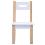 Ensemble de table et chaises pour enfants 3 pcs Noir et blanc – Image 12