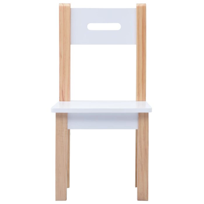 Ensemble de table et chaises pour enfants 3 pcs Noir et blanc – Image 12