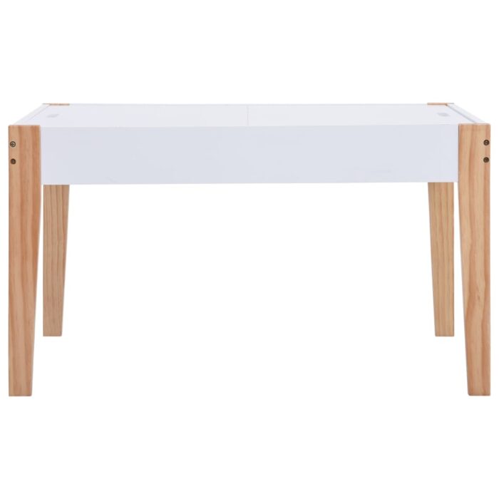 Ensemble de table et chaises pour enfants 3 pcs Noir et blanc – Image 6