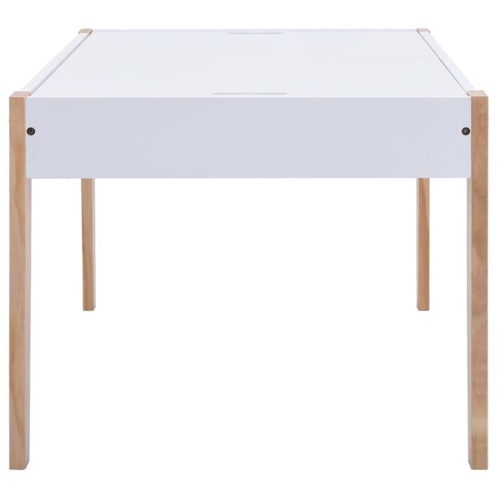 Ensemble de table et chaises pour enfants 3 pcs Noir et blanc – Image 7