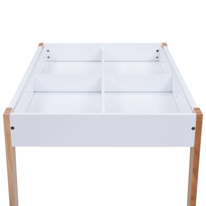 Ensemble de table et chaises pour enfants 3 pcs Noir et blanc – Image 8