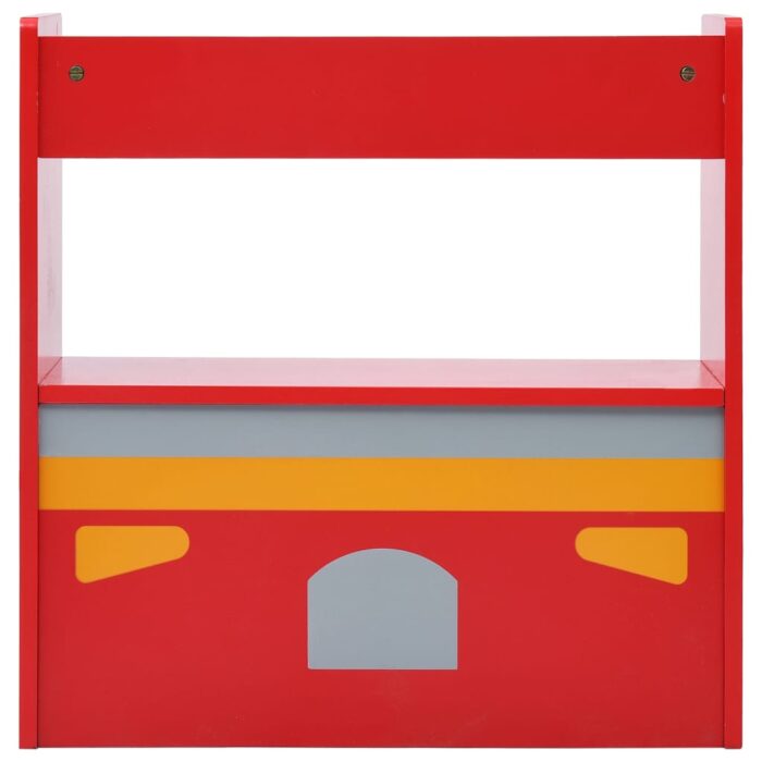 Jeu de table et chaises d'enfants 3 pcs Camion de pompiers Bois – Image 7
