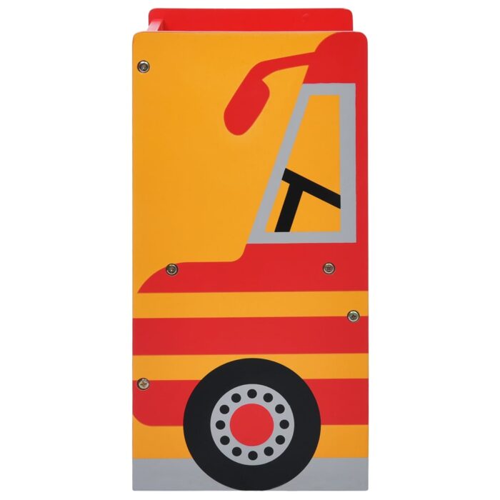 Jeu de table et chaises d'enfants 3 pcs Camion de pompiers Bois – Image 8