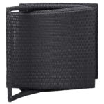 Transat avec coussin Résine tressée Noir – Image 4