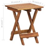 Support pour plantes 30x30x38 cm Bois d'acacia solide – Image 6