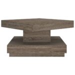 Table basse Gris 60x60x35 cm MDF – Image 2