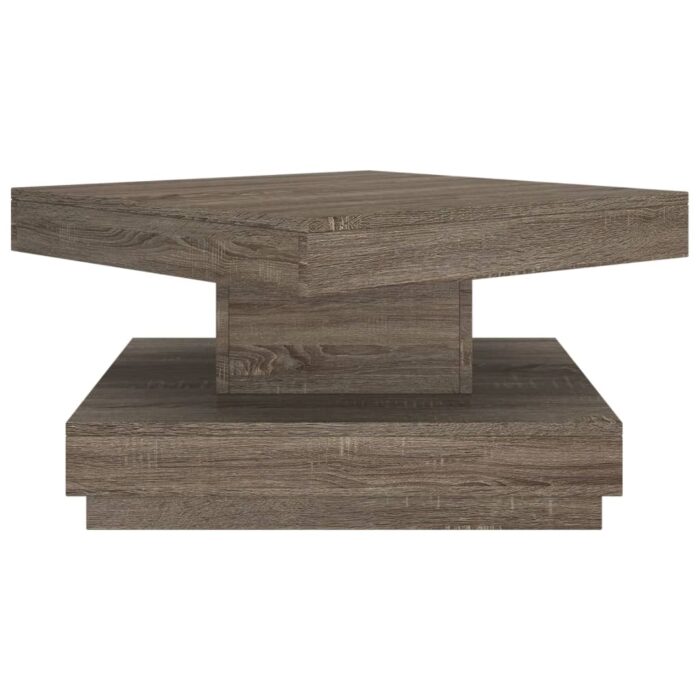 Table basse Gris 60x60x35 cm MDF – Image 2