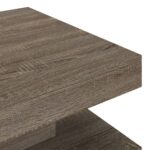 Table basse Gris 60x60x35 cm MDF – Image 3
