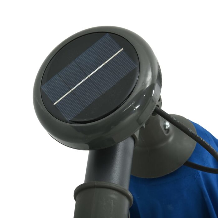 Parasol de jardin en porte-à-faux et lumières LED mât en acier – Image 8