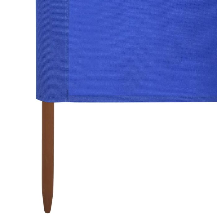 Paravent 6 panneaux Tissu 800 x 80 cm Bleu azuré – Image 4
