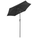 Parasol Anthracite 200x224 cm Aluminium – Image 2