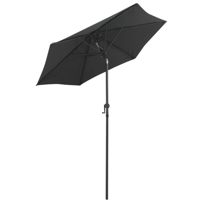 Parasol Anthracite 200x224 cm Aluminium – Image 2