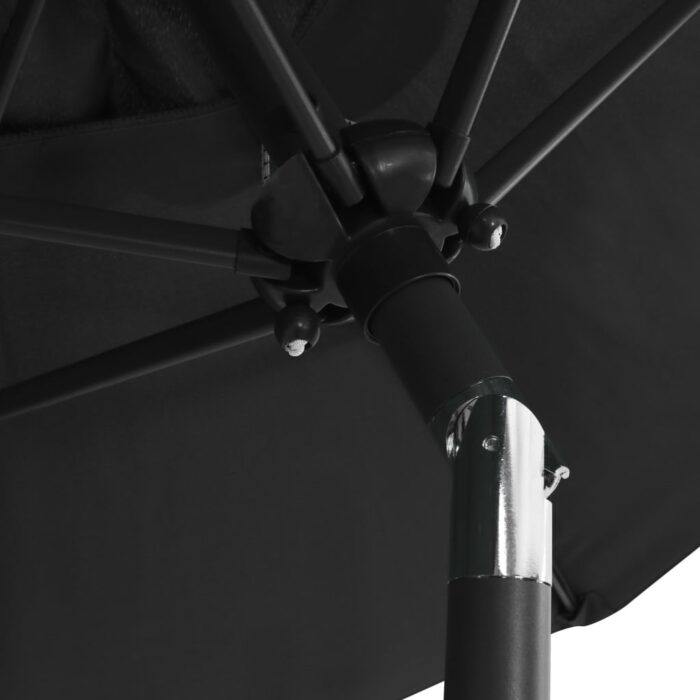 Parasol Anthracite 200x224 cm Aluminium – Image 4