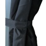 Tonnelle avec rideau 300x300 cm Anthracite Aluminium – Image 5