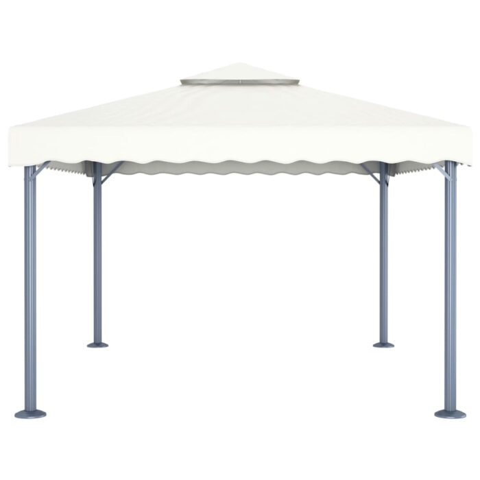 Tonnelle 400x300 cm Crème Aluminium – Image 2