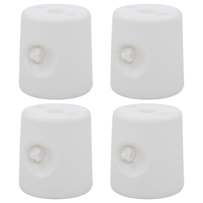 Poids de tonnelle 4 pcs PE Blanc – Image 2