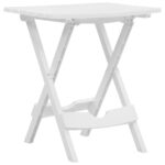 Table pliable de jardin 45,5x38,5x50 cm Blanc