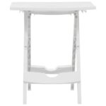 Table pliable de jardin 45,5x38,5x50 cm Blanc – Image 2