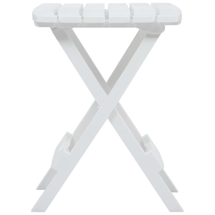 Table pliable de jardin 45,5x38,5x50 cm Blanc – Image 3
