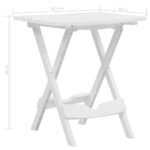 Table pliable de jardin 45,5x38,5x50 cm Blanc – Image 6