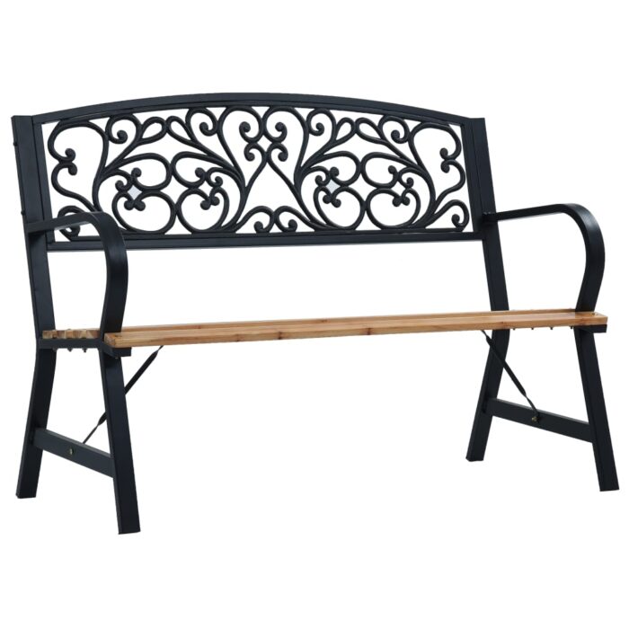 Banc de jardin 120 cm Bois – Image 1