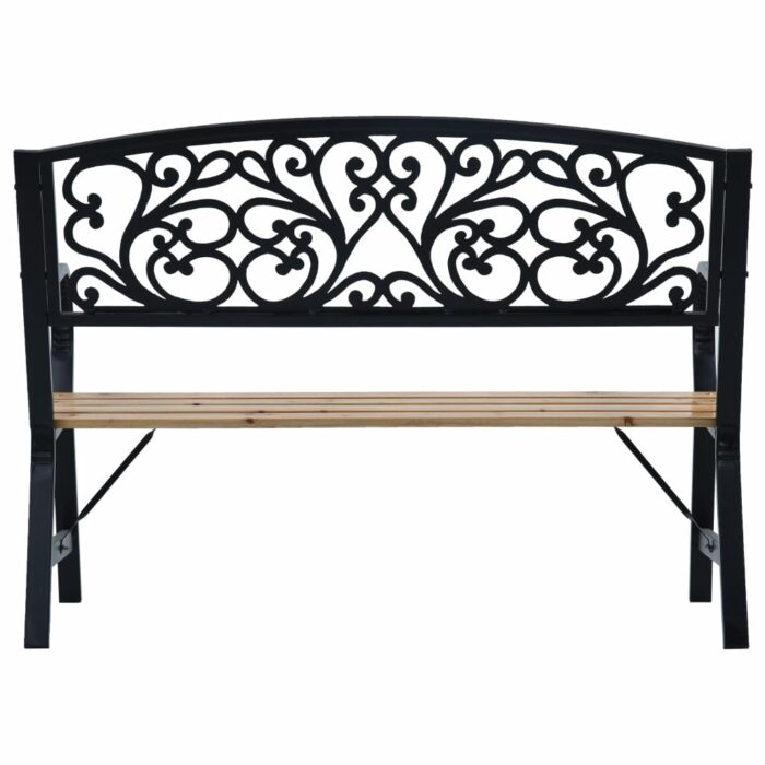 Banc de jardin 120 cm Bois – Image 2