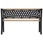 Banc de jardin 120 cm Bois – Image 3