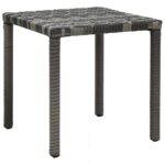 Chaises longues avec table Résine tressée Anthracite – Image 6
