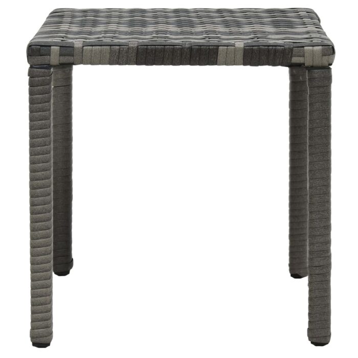 Chaises longues avec table Résine tressée Anthracite – Image 7