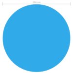 Couverture de piscine Bleu 356 cm PE – Image 2
