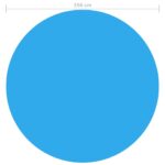 Couverture de piscine Bleu 356 cm PE – Image 3