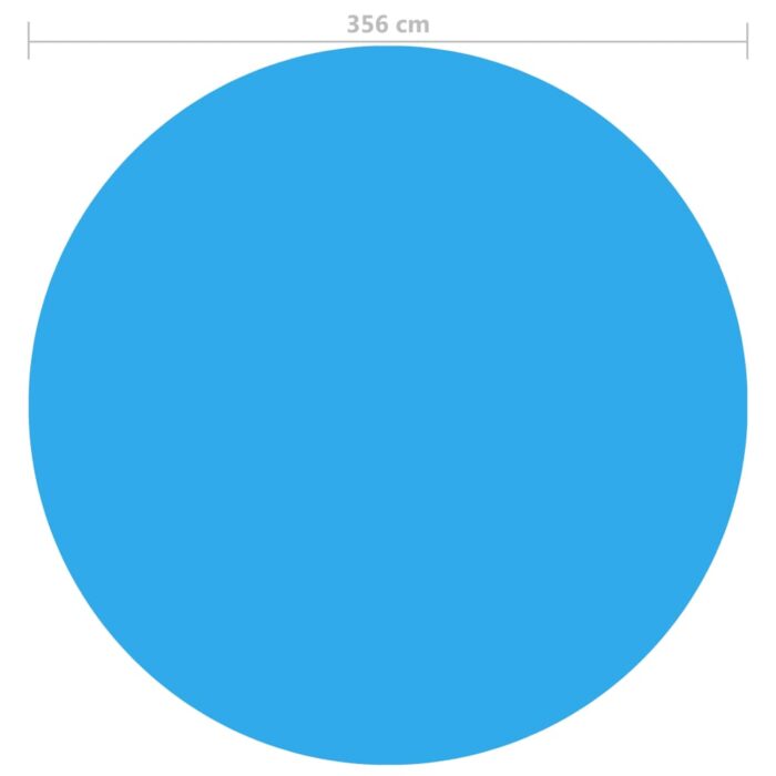 Couverture de piscine Bleu 356 cm PE – Image 3