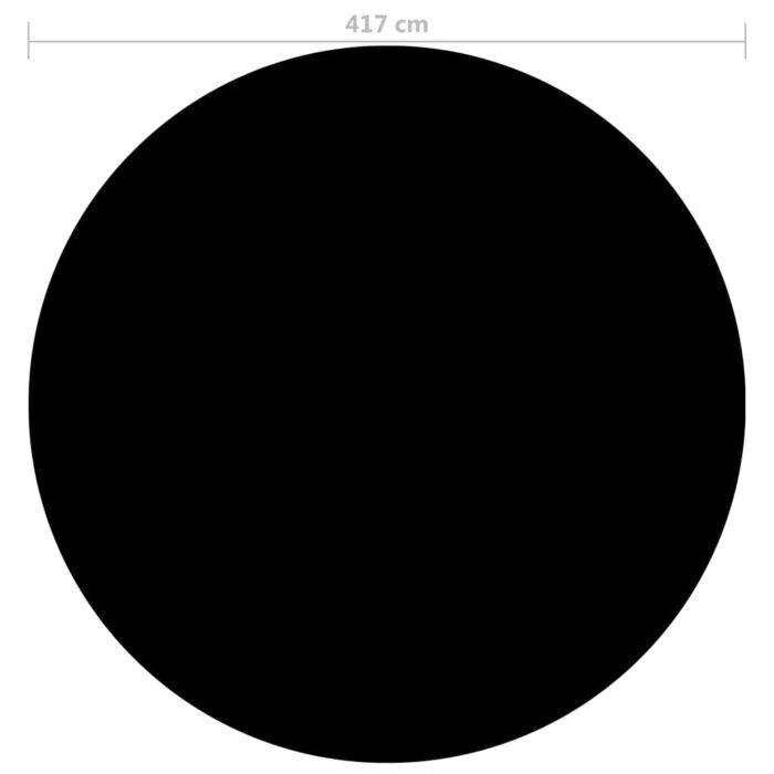 Couverture de piscine Noir 417 cm PE – Image 2