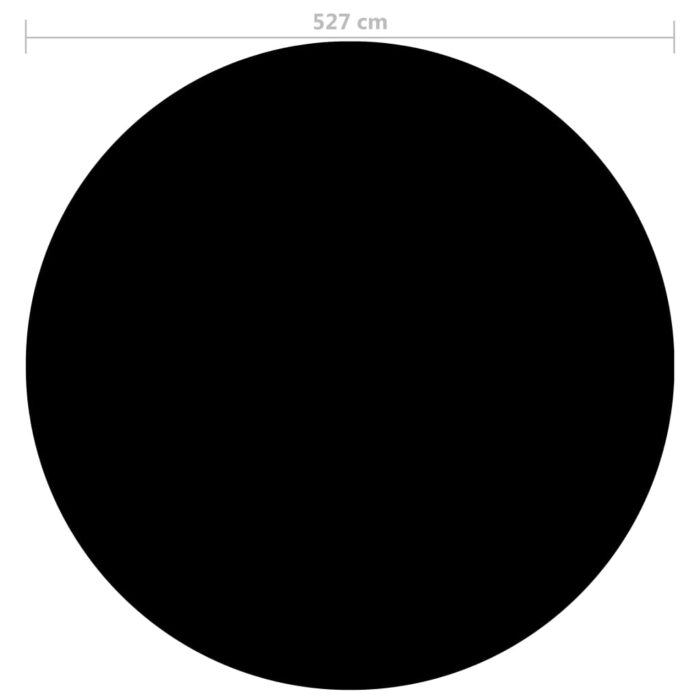Couverture de piscine Noir 527 cm PE – Image 2